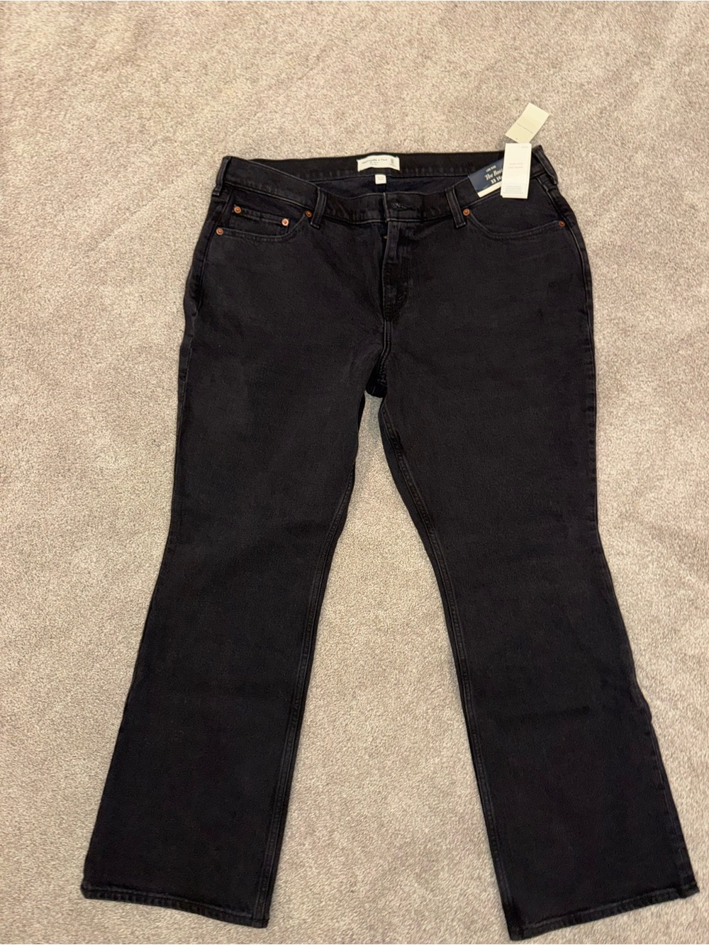 Abercrombie & Fitch Size 16/33 Black jeans Low Rise